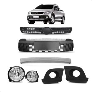 Parachoque Saveiro Cross G5 10 2011 2012 2013 Novo Completo Preto