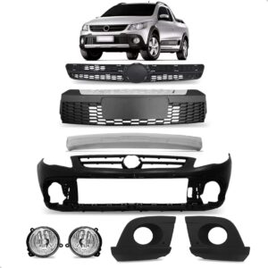 Parachoque Saveiro Cross G5 10 2011 2012 2013 Novo Completo Preto