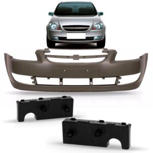 Parachoque Dianteiro Classic 2010 2011 2012 + Guias Novo Preto