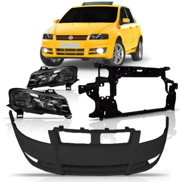 Kit Painel Mini Frente Parachoque Par Farol Stilo 2003/2011
