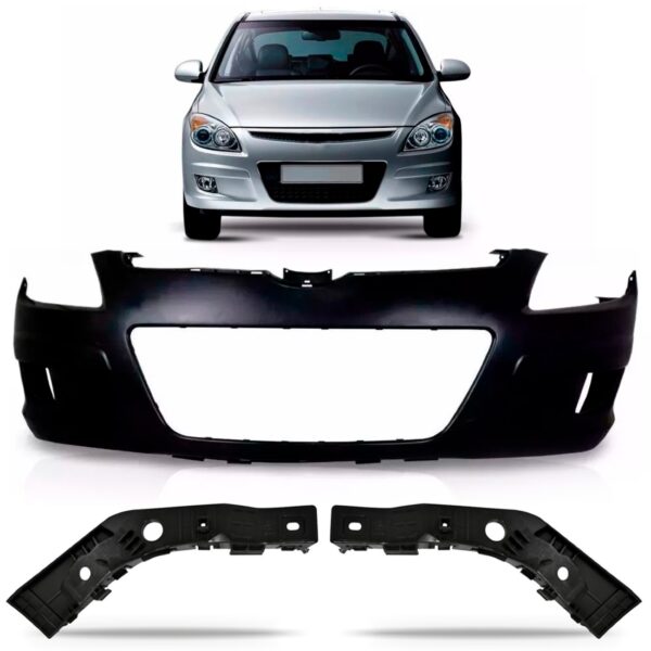 Parachoque Dianteiro I30 2009 A 2012 + Guias 1a Linha Novo Preto