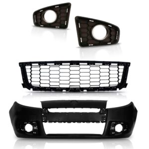 Parachoque Dianteiro Sandero 2011 A 2013 Com Grades Novo Preto