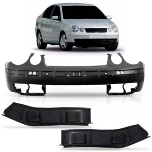 Parachoque Dianteiro Polo 2003 2004 A 2006 + Guias 1a Linha  Preto