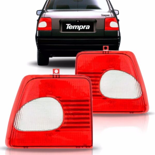 Par Lente Da Lanterna Tempra 1995 1996 1997 1998. Vermelho