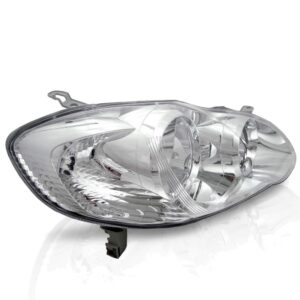 Par Farol Para Toyota Corolla Ano 2002 2003 A 2004 Cromado