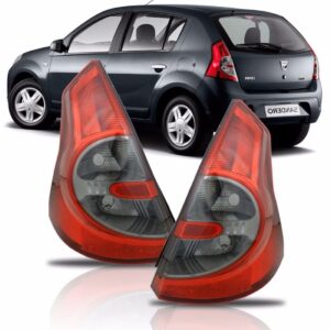 Par Sinaleira Traseira Sandero Fumê 2007 2008 2009 2010 Vermelho