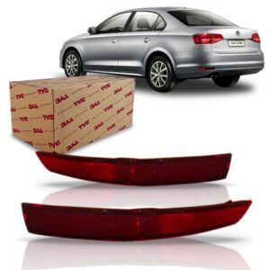 Par Refletor Lanterna Jetta 2015 2016 Parachoque Tras Vermelho
