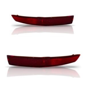 Par Refletor Lanterna Jetta 2015 2016 Parachoque Tras Vermelho