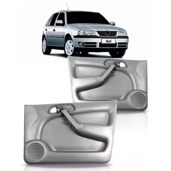 Par Forro Porta Dianteiro Gol Parati Saveiro Bola 4pts Cinza