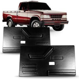 Par Forro Porta D20 Cabina Simples 1993 A 1997 Preto - Preto