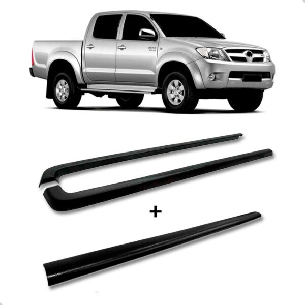 Protetor Borda Lateral Hilux 2005 A 2015 Cabine Dupla+tampa