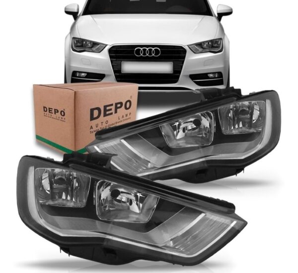 Par Farol Audi A3 2013 2014 2015 Sem Led Direito E Esquerdo
