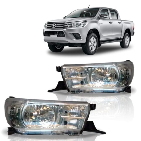 Par Farol Hilux 2016 2017 Toyota Cromado