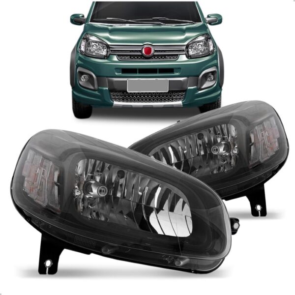 Par Farol Uno 2015 2016 2017 2018 Mascara Negra Fumê