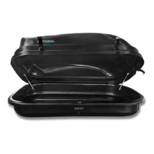 Kit Travessa Bagageiro Jeep Compass Preto + Maleiro 510 L. Preto