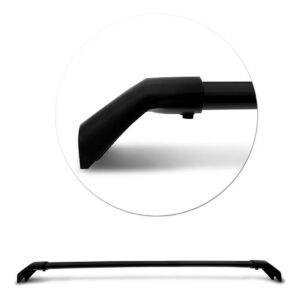 Kit Travessa Bagageiro Jeep Compass Preto + Maleiro 510 L. Preto