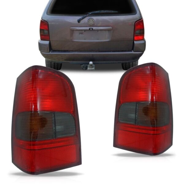 Par Sinaleira Traseira Parati 1995 96 97 1999 Bola Ré Fumê Vermelho