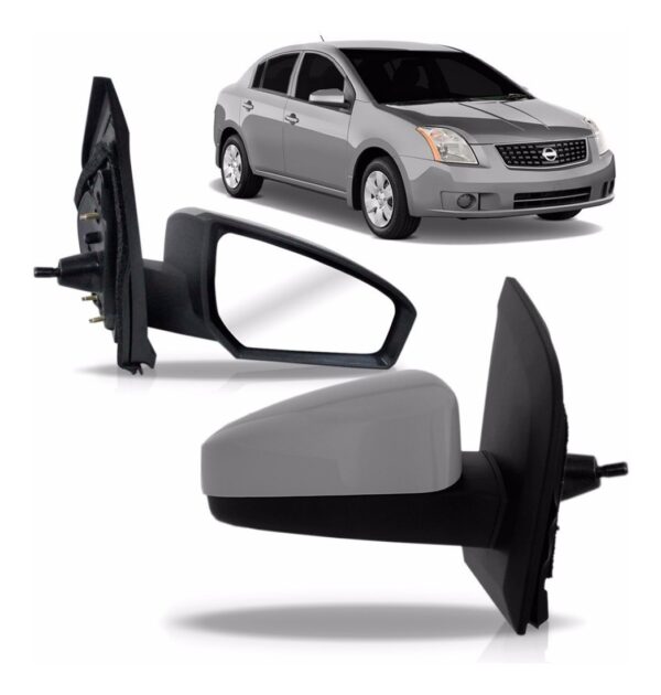 Par Retrovisor Nissan Sentra 2007 2008 2009 Manual