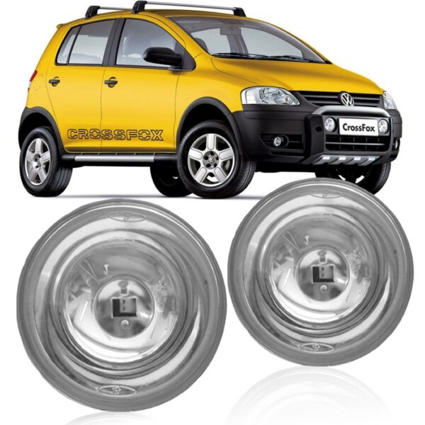 Par Farol Milha Parachoque Impulsão Fox Crossfox Cristal