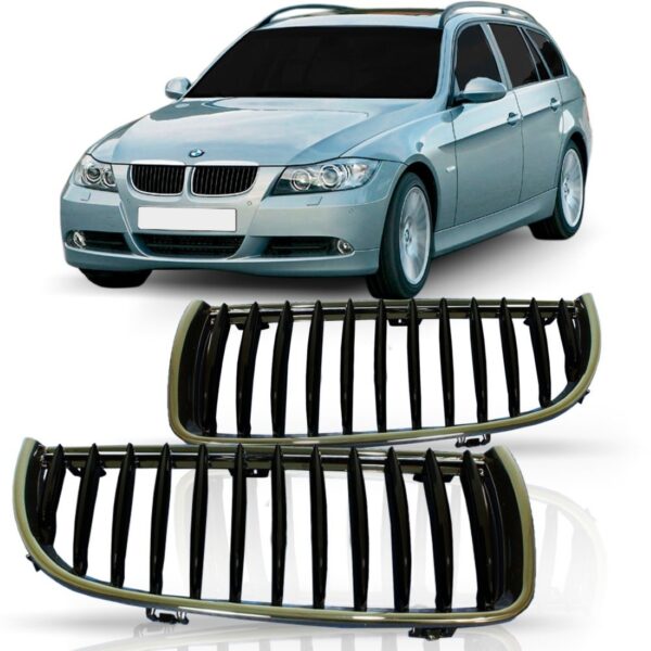 Par Grade Dianteira Bmw 318 320 325 Ano 2006 2007 2008