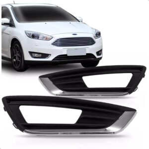 Par Moldura Milha Focus 2016 A 2017 Friso Cromado