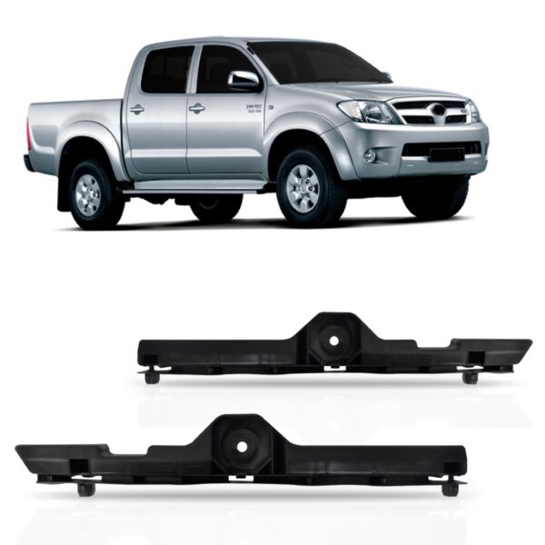 Par Guia Suporte Parachoque Hilux Srv 2005 A 2011 Dianteiro