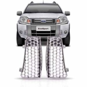 Par Tela Frontal Parachoque Ecosport 08 09 10 11 12 Cromada