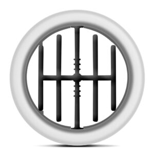 Kit 4 Difusor Saida De Ar Celta Prisma G1 99 00 02 05 Prata