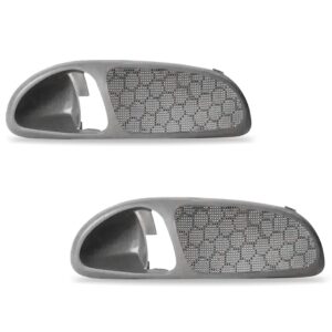 Par Moldura Acabamento Maçaneta Interna Gol  Saveiro Cinza Dianteira