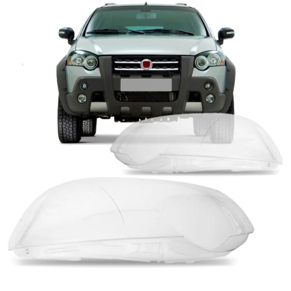 Par Lente Farol Fiat Strada Locker Adventure 2009 10 11 2012