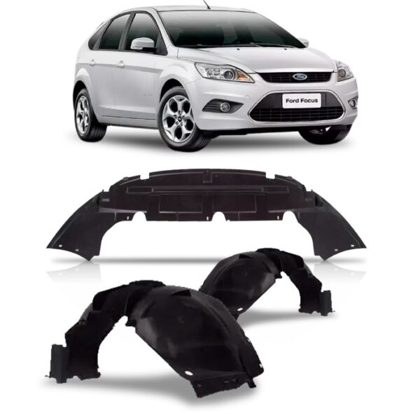 Kit Defletor Protetor Carter Inf. Focus 2009 A 2013 3 Partes