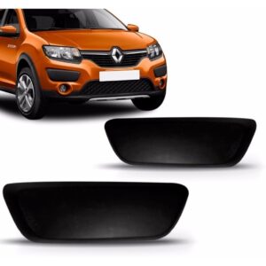 Par Friso Moldura Parachoque Sandero Stepway 2014 A 2019 - Preto