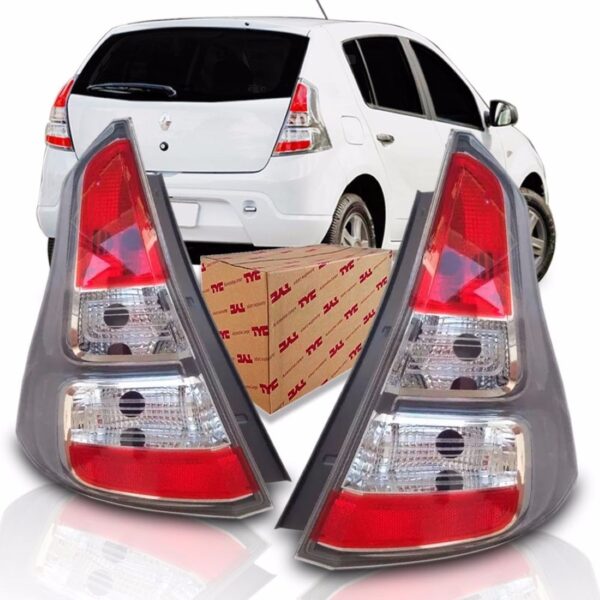 Par Sinaleira Renault Sandero Cinza 2012 2013 2014 Vermelho