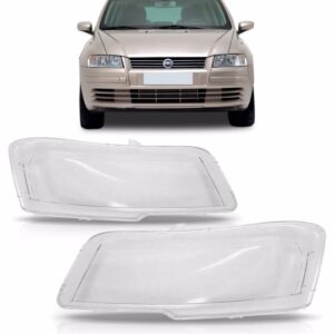 Par Lente Do Farol Fiat Stilo 03 04 05 06 07 08 09 10.