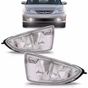 Par Farol De Milha Auxiliar Civic 2004 2005 2006