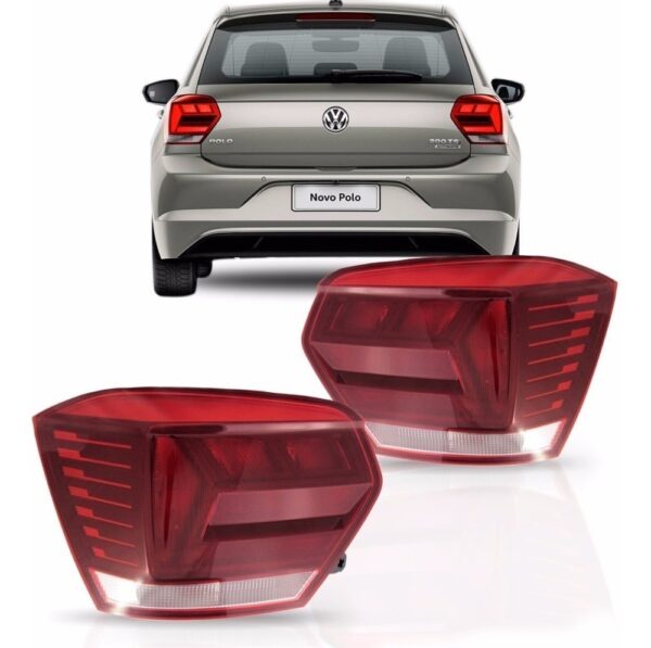 Par Lanterna Traseira Polo 2018 Valeo Esquerdo E Direito