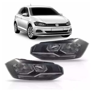 Par Farol Polo Friso Cromado 2018