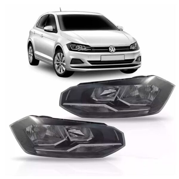 Par Farol Polo Friso Cromado 2018