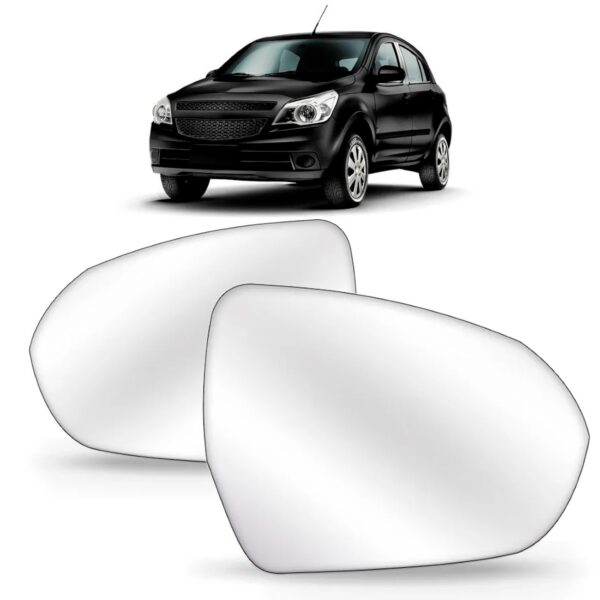 Par Lente Retrovisor Agile Montana 2012 A 2017 Com Base
