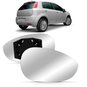 Par Lente Retrovisor Punto 2007/ 2017 Com Base Mega Desconto