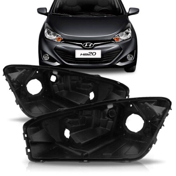 Par Carcaça De Farol Hb20 2012 2013 2014 2015 2016