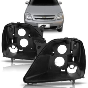 Par Carcaça De Farol Meriva 2003 04 05 06 07 08 09 10 2011