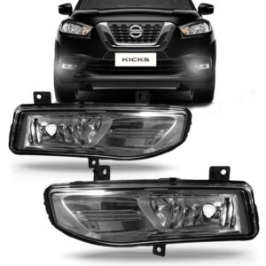 Par Farol Milha Auxiliar Neblina Nissan Kicks 2017 2018 Cristal
