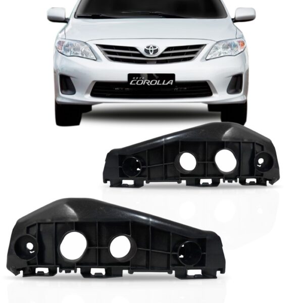 Par Guia Suporte Parachoque Dianteiro Corolla 2012 A 2014