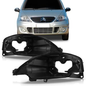 Par Carcaça Farol Citroen C3 2003 2004 2005 2006 07 A 2012