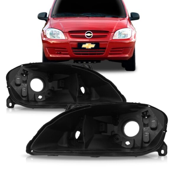 Par Carcaça De Farol Celta Prisma 06 07 08 09 10 11 12 13.