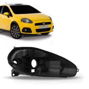 Par Carcaça De Farol Fiat Punto 2007 2008 2009 2010 2011