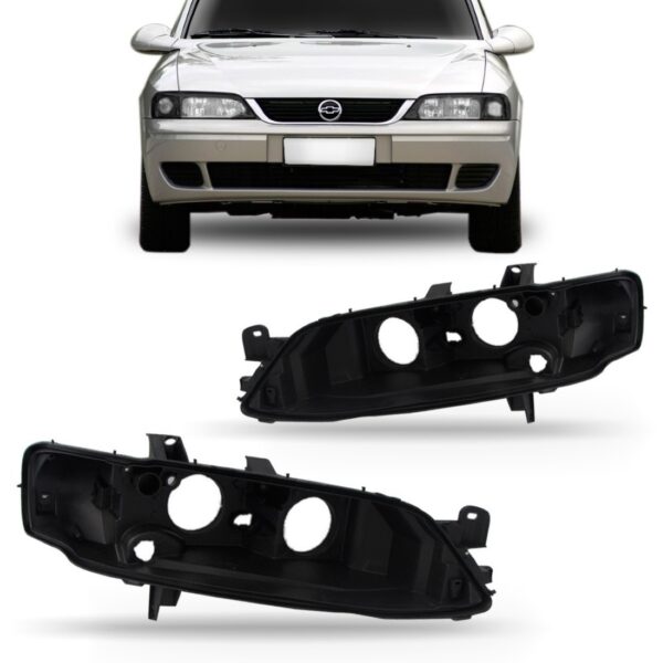 Par Carcaça De Farol Vectra 2000 2001 2002 2003 2004 2005.