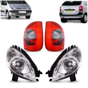 Kit Iluminação Para Citroen Picasso 99 A 04 Farol E Lanterna Vermelho