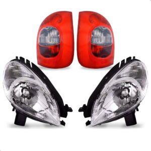 Kit Iluminação Para Citroen Picasso 99 A 04 Farol E Lanterna Vermelho